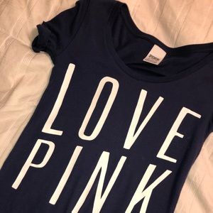 PINK Dark Blue T-Shirt
